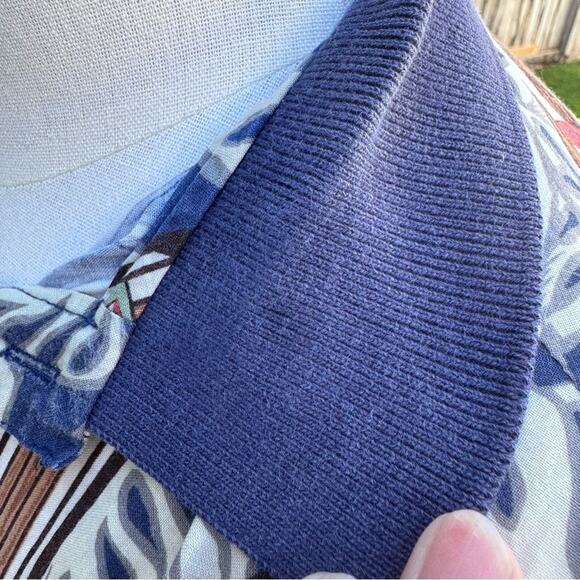 Kalaheo Hawaiian Surfboard Polo Blue Shirt Men's Size Medium *Flaws* - Picture 10 of 14